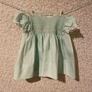 Vintage smocked baby dress